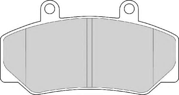 Комплект тормозных колодок, дисковый тормоз