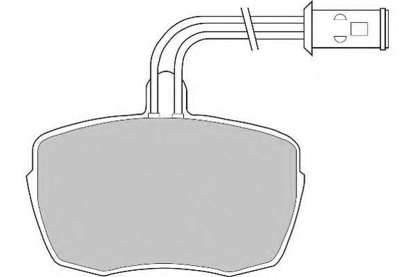 Комплект тормозных колодок, дисковый тормоз
