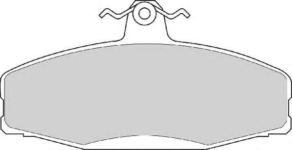 Комплект тормозных колодок, дисковый тормоз