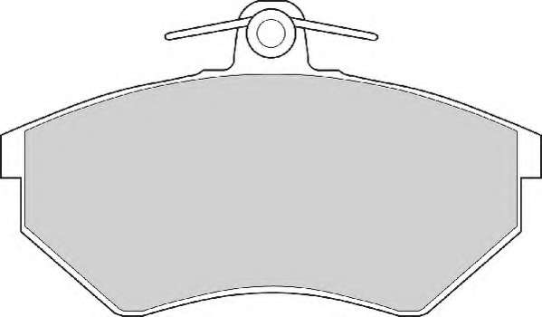 Комплект тормозных колодок, дисковый тормоз