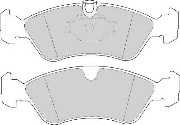 Комплект тормозных колодок, дисковый тормоз
