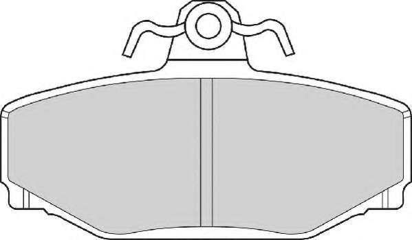 Комплект тормозных колодок, дисковый тормоз