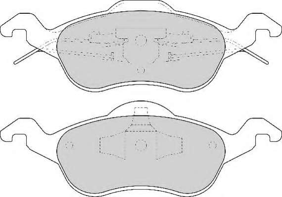 Комплект тормозных колодок, дисковый тормоз