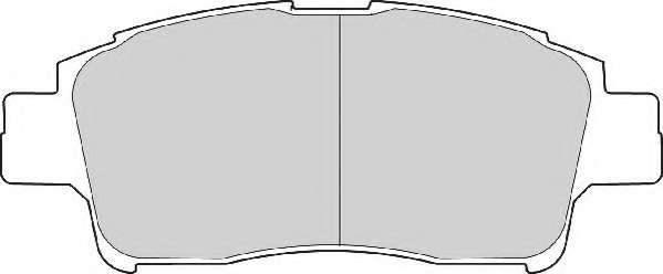Комплект тормозных колодок, дисковый тормоз