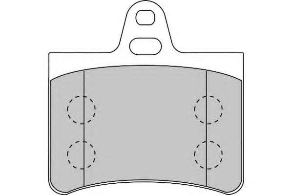 Комплект тормозных колодок, дисковый тормоз