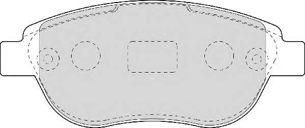Комплект тормозных колодок, дисковый тормоз