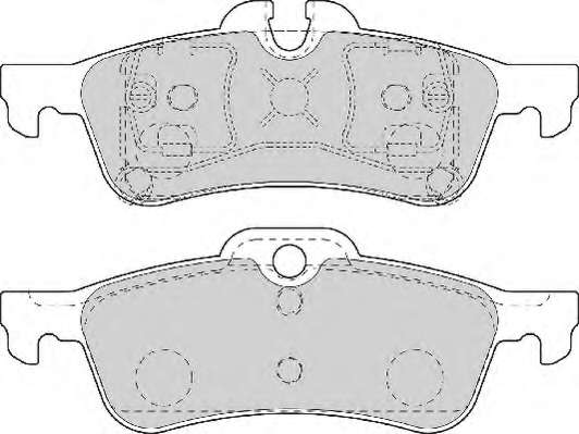 Комплект тормозных колодок, дисковый тормоз
