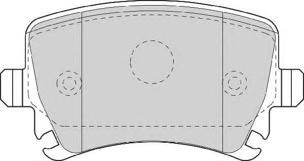 Комплект тормозных колодок, дисковый тормоз
