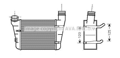 AVA VW Інтеркулер Audi A4/6 1.9/2.0TDI