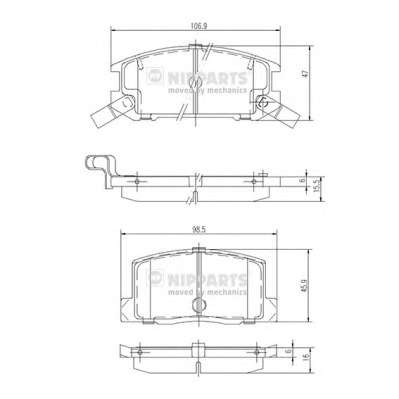 Комплект тормозных колодок, дисковый тормоз