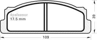 Комплект тормозных колодок, дисковый тормоз