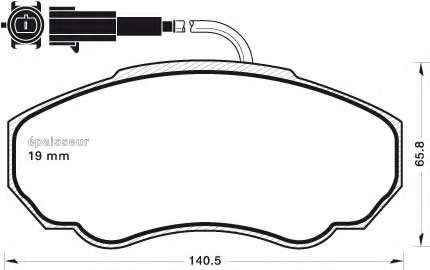 Комплект тормозных колодок, дисковый тормоз