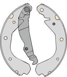 Комплект тормозов, барабанный тормозной механизм