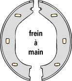 Комплект тормозных колодок, стояночная тормозная система