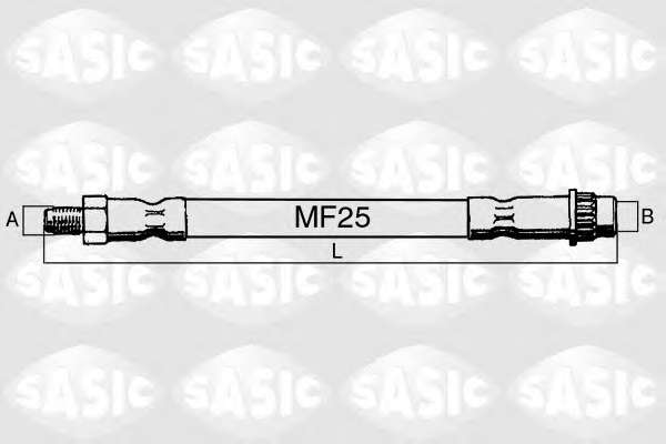 PRZEWOD HAMULC ELAST 6604013 SZT SASIC  SAS
