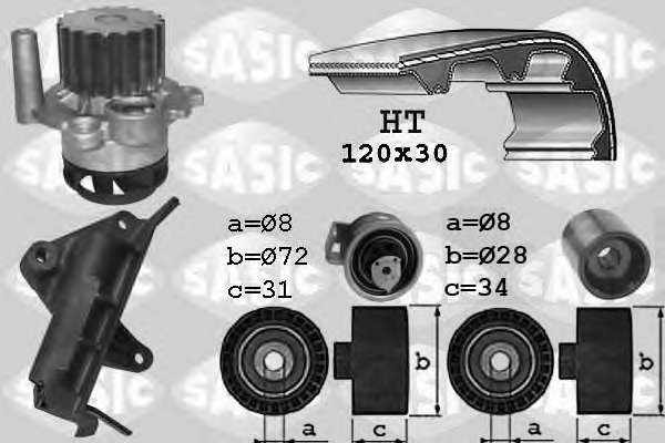 Водяной насос + комплект зубчатого ремня
