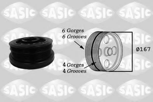 KOLO PASOWE WALU KORBOWEGO BMW 3 E46 330 D 03-05 SZT SASIC  SAS