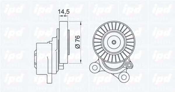 Натяжная планка, поликлиновой ремень