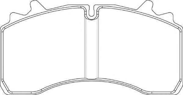 Комплект тормозных колодок, дисковый тормоз
