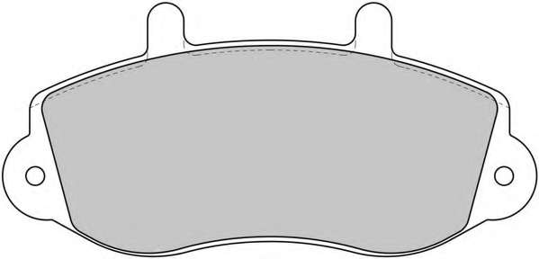 Комплект тормозных колодок, дисковый тормоз