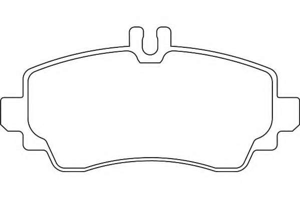 Комплект тормозных колодок, дисковый тормоз