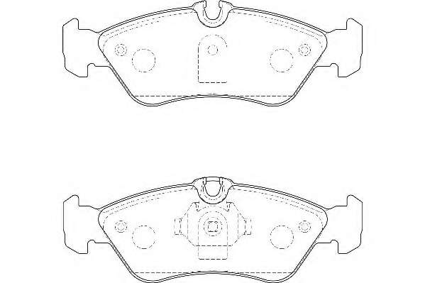 Комплект тормозных колодок, дисковый тормоз