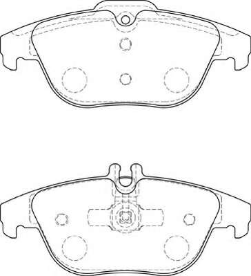 Комплект тормозных колодок, дисковый тормоз
