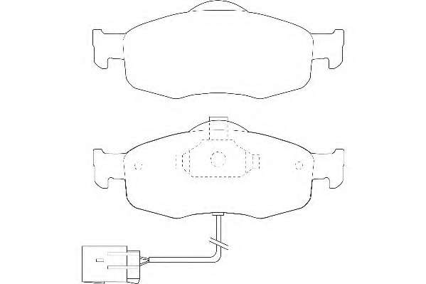 Комплект тормозных колодок, дисковый тормоз