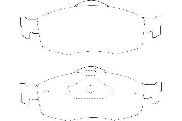 Комплект тормозных колодок, дисковый тормоз