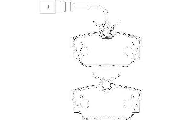 Комплект тормозных колодок, дисковый тормоз
