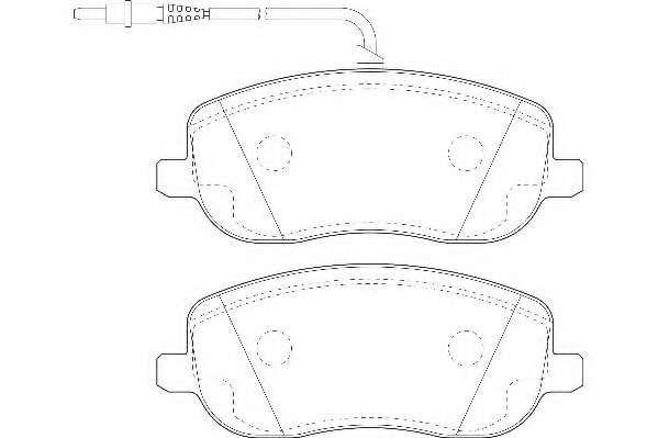 Комплект тормозных колодок, дисковый тормоз