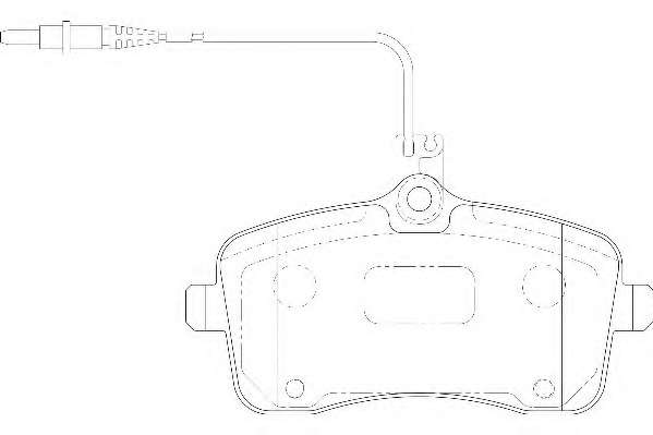 Комплект тормозных колодок, дисковый тормоз