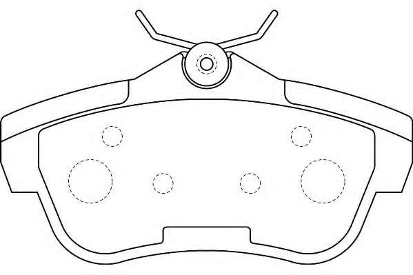 Комплект тормозных колодок, дисковый тормоз