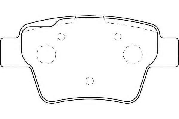 Комплект тормозных колодок, дисковый тормоз