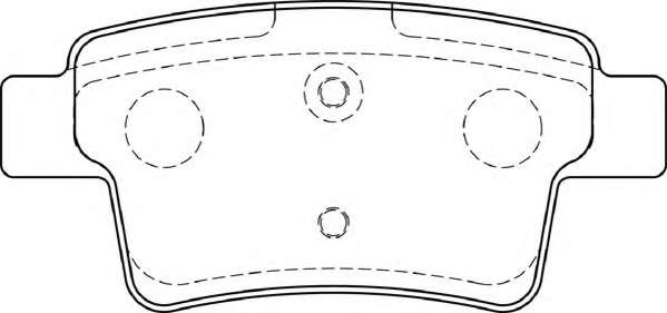 Комплект тормозных колодок, дисковый тормоз