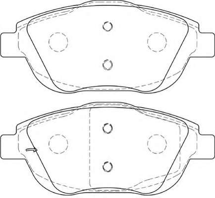 Комплект тормозных колодок, дисковый тормоз