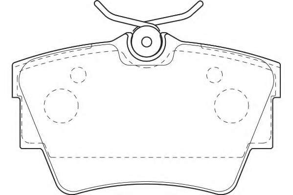 Комплект тормозных колодок, дисковый тормоз