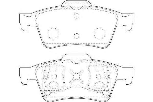 Комплект тормозных колодок, дисковый тормоз