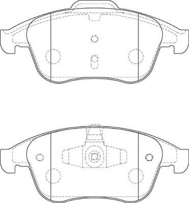 Комплект тормозных колодок, дисковый тормоз