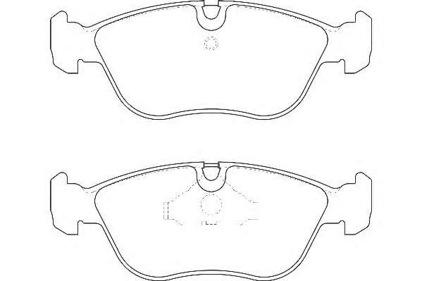 Комплект тормозных колодок, дисковый тормоз