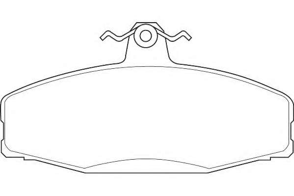 Комплект тормозных колодок, дисковый тормоз