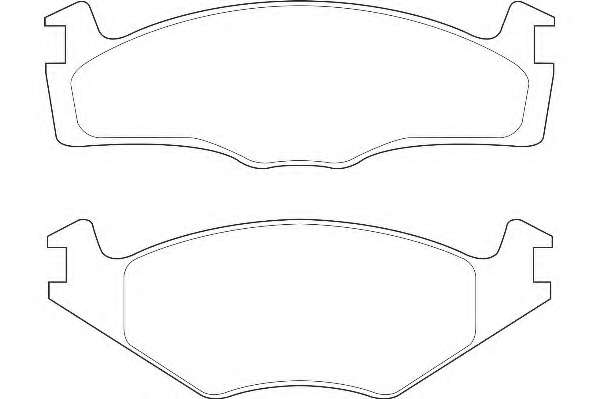 Комплект тормозных колодок, дисковый тормоз