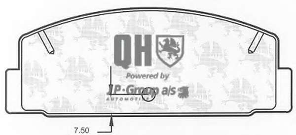 Комплект тормозных колодок, дисковый тормоз