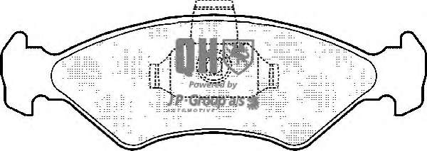 Комплект тормозных колодок, дисковый тормоз