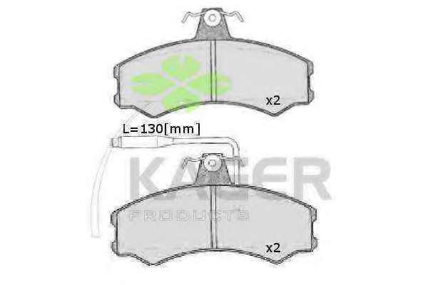 Комплект тормозных колодок, дисковый тормоз
