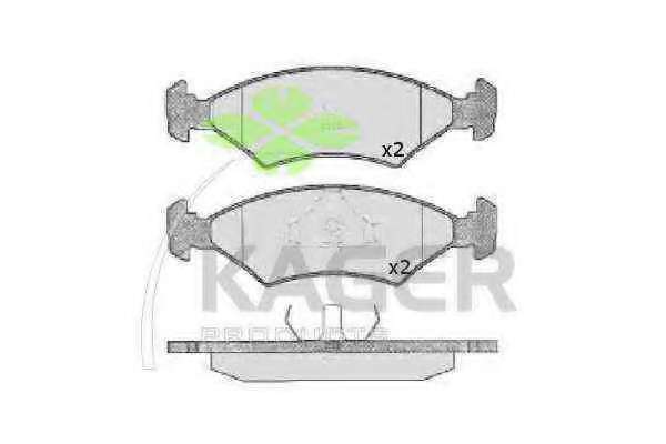 Комплект тормозных колодок, дисковый тормоз