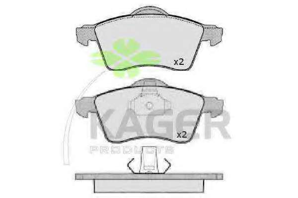 Комплект тормозных колодок, дисковый тормоз