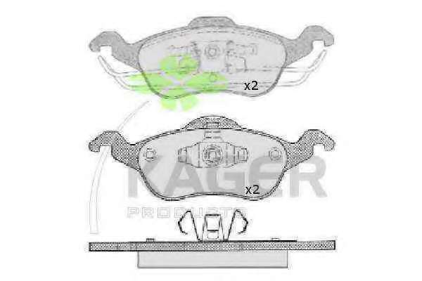 Комплект тормозных колодок, дисковый тормоз