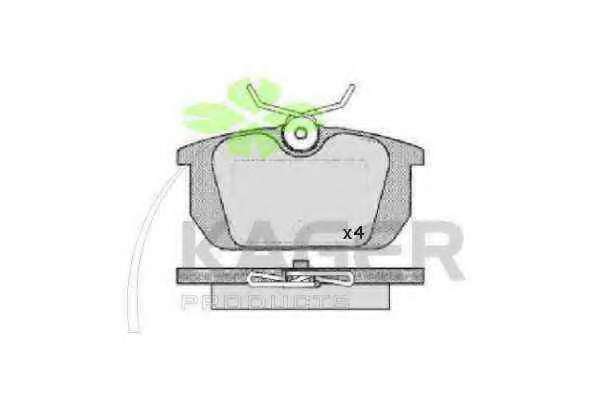 Комплект тормозных колодок, дисковый тормоз
