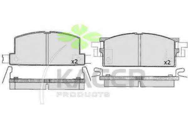 Комплект тормозных колодок, дисковый тормоз